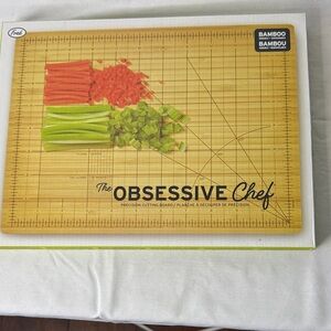 Fred Bamboo Cutting Board with Red and Green Accents